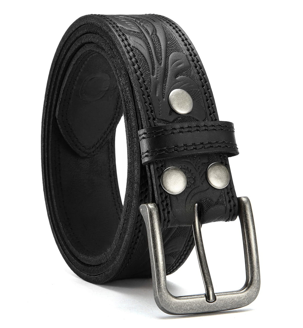 CHAOREN Men's Full-Grain Leather Casual Belt for Jeans