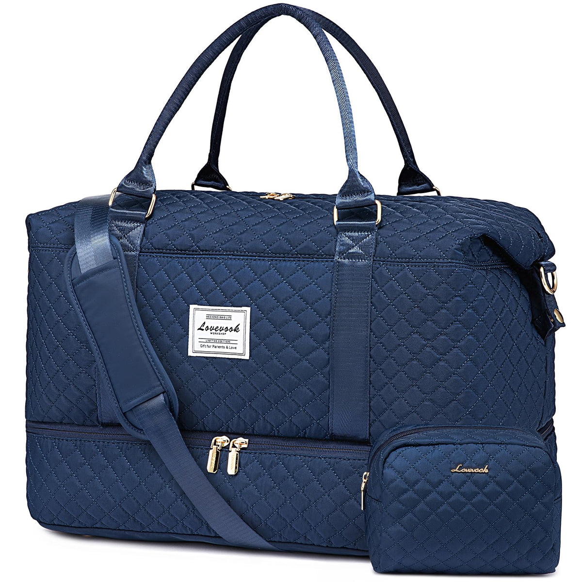 LOVEVOOK Women's Weekender Duffle Bag with Shoe Compartment