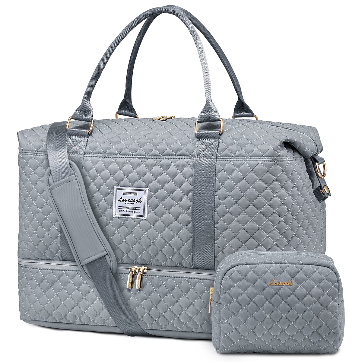 LOVEVOOK Travel Duffle Bag,Weekender Bags for Women with Shoe Compartment