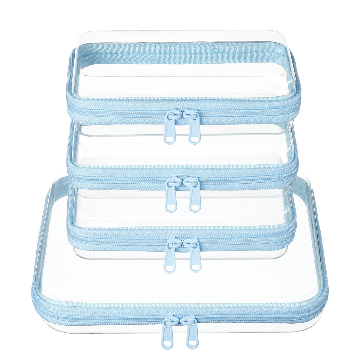 WELPIRT Clear Hard Shell Travel Organizer Pouch