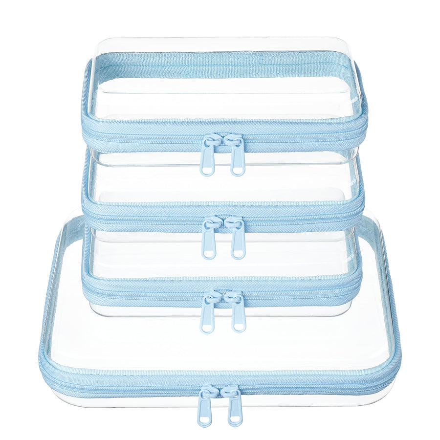 WELPIRT Clear Hard Shell Travel Organizer Pouch