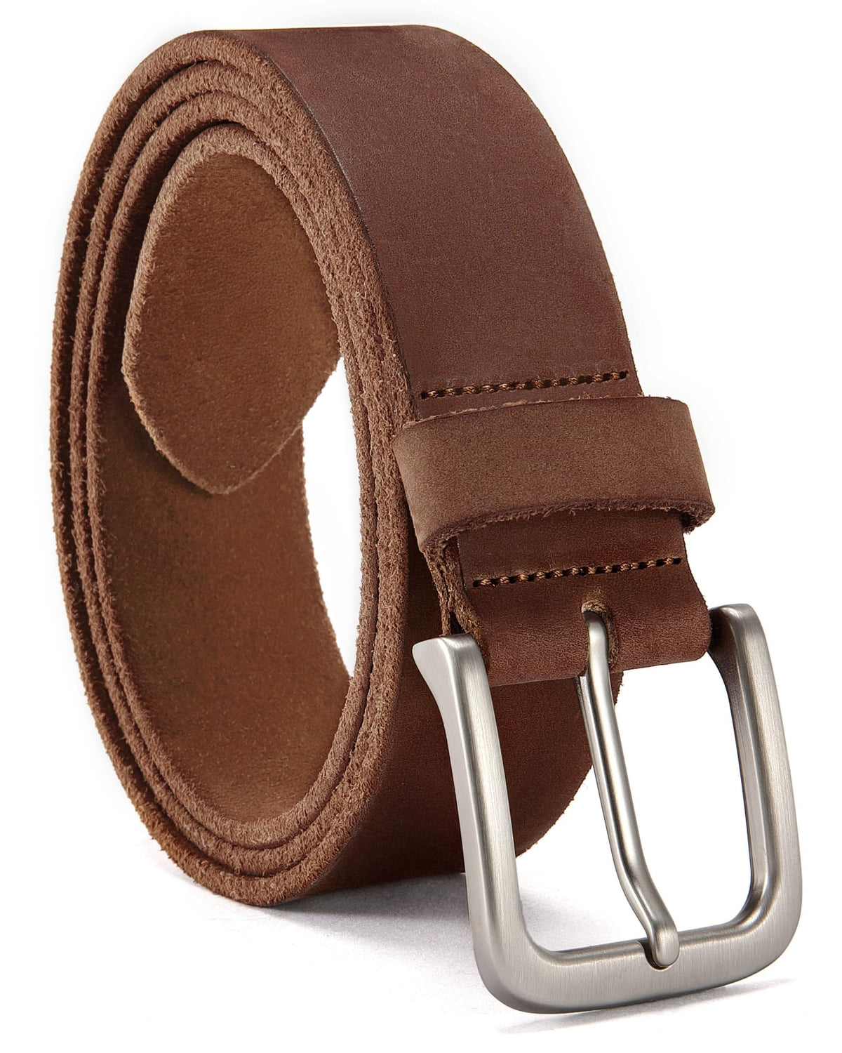 CHAOREN Men's Full-Grain Leather Casual Belt for Jeans