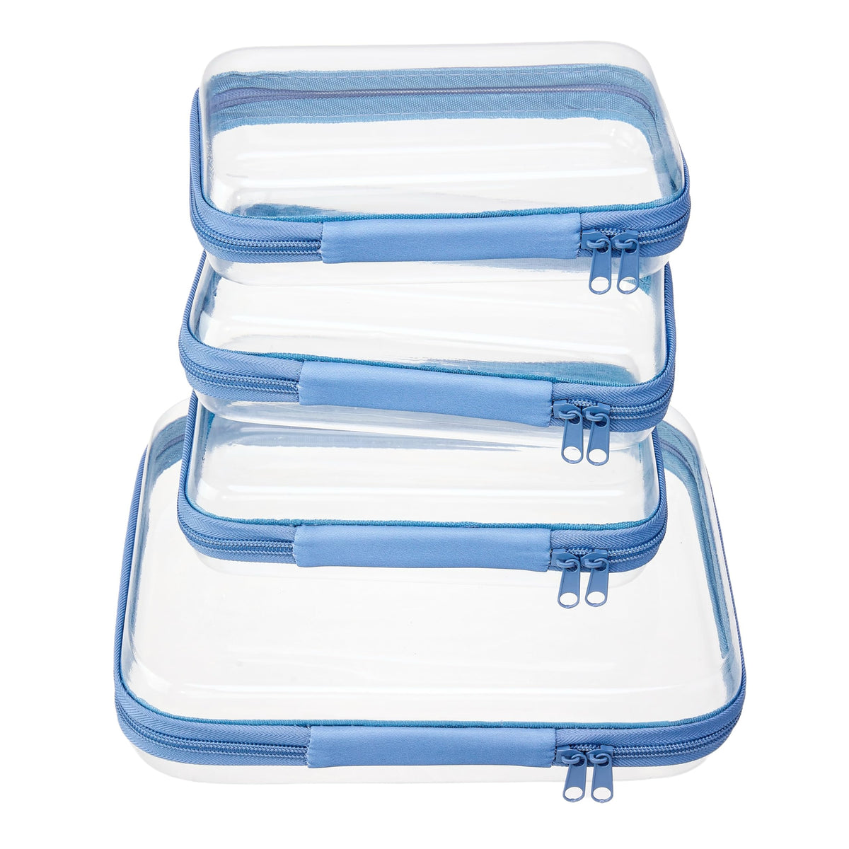 WELPIRT Clear Hard Shell Travel Organizer Pouch