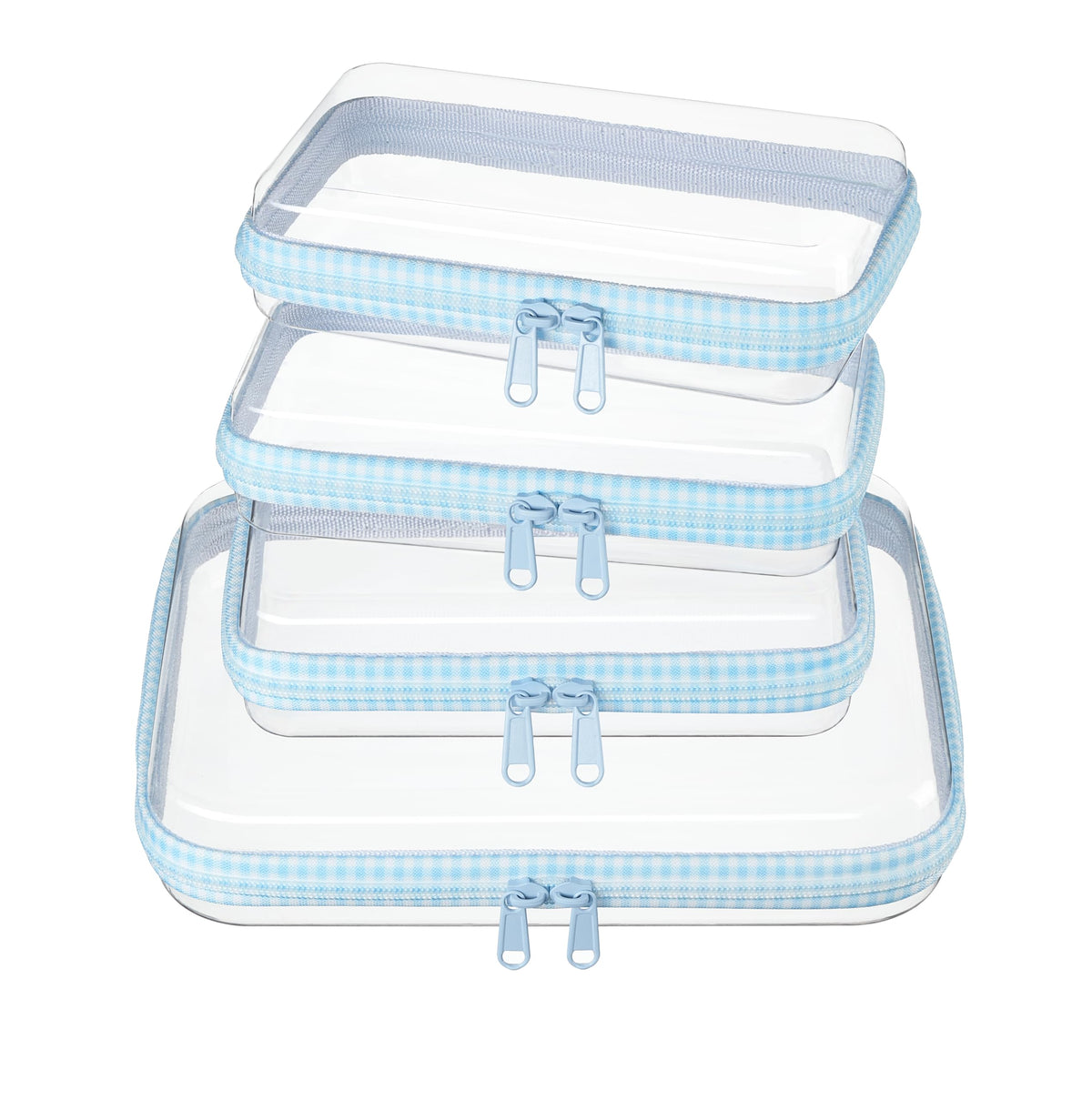 WELPIRT Clear Hard Shell Travel Organizer Pouch