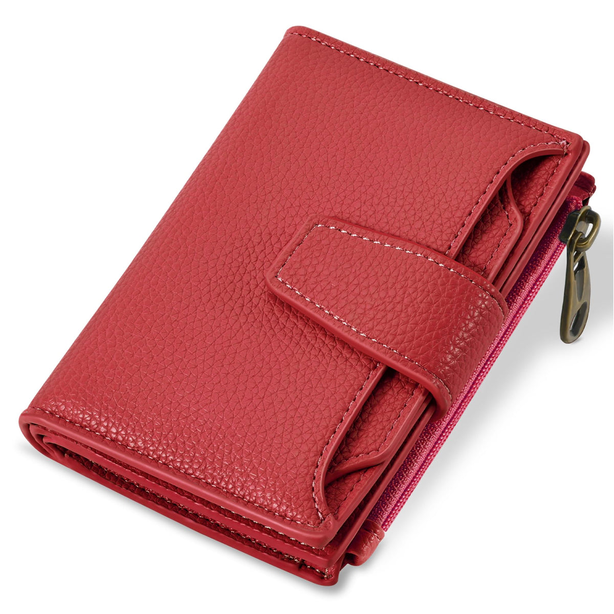 Airkit Women's Compact Leather RFID Bifold Wallet with ID Window