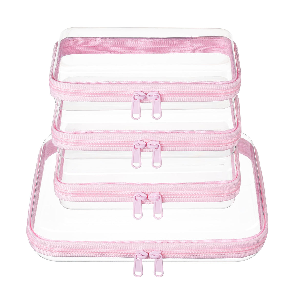 WELPIRT Clear Hard Shell Travel Organizer Pouch