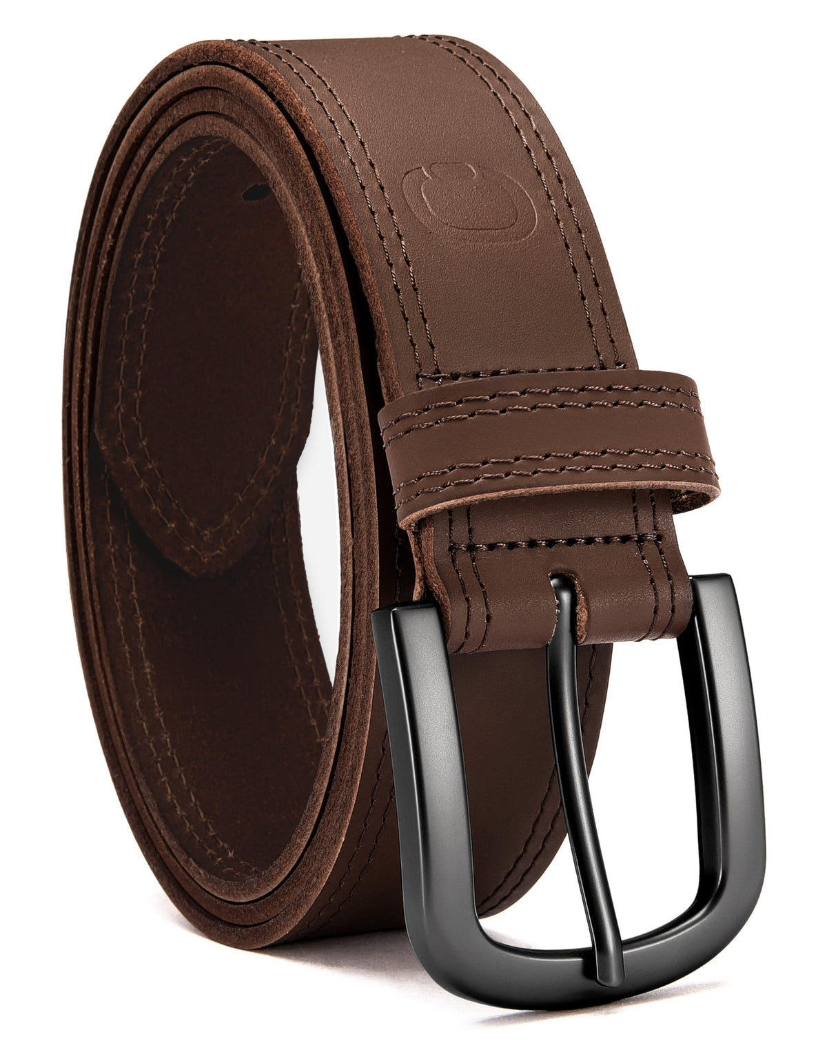 CHAOREN Men's Full-Grain Leather Casual Belt for Jeans