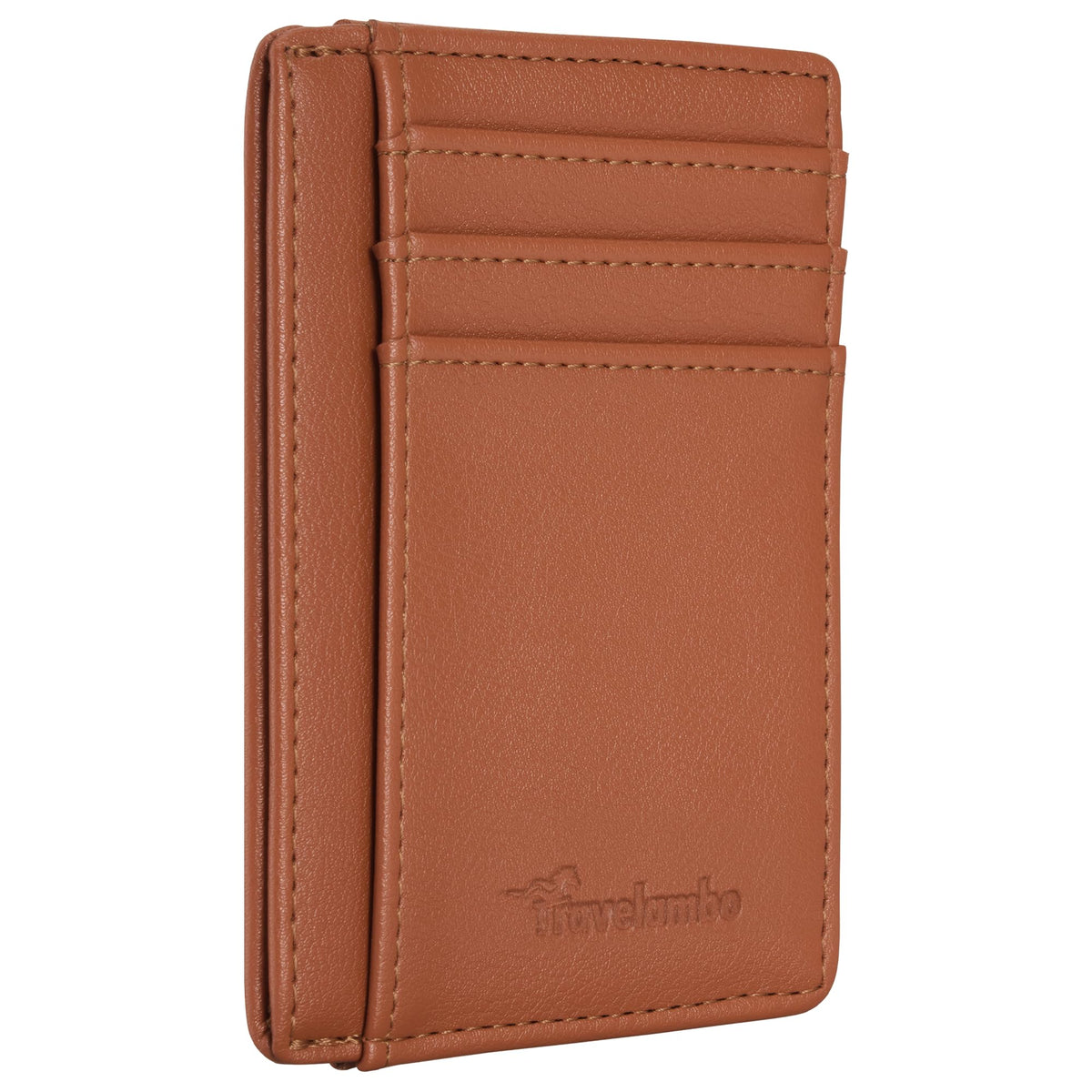 Travelambo Slim Leather RFID Blocking Front Pocket Wallet