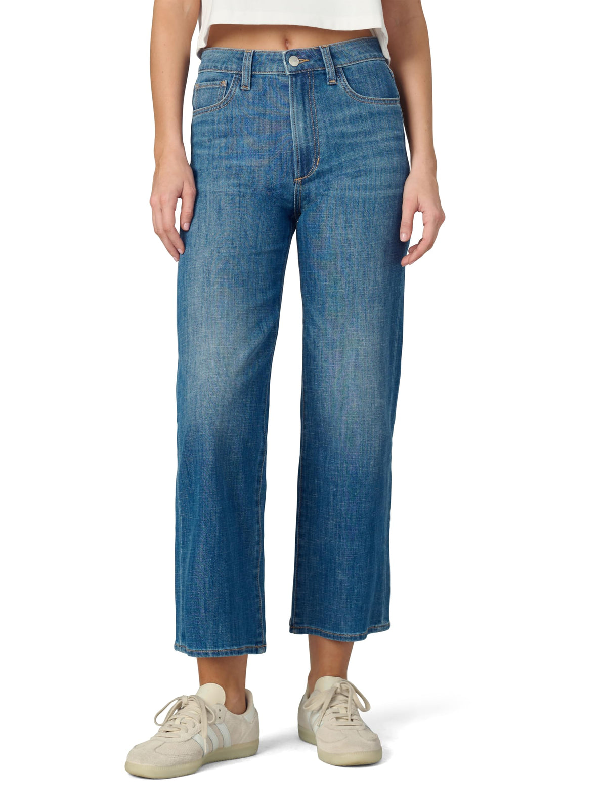 Joe's Womens The Blake High Rise Crop Wide Leg Jean