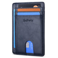 Buffway Slim Leather RFID Blocking Wallet for Men and Women
