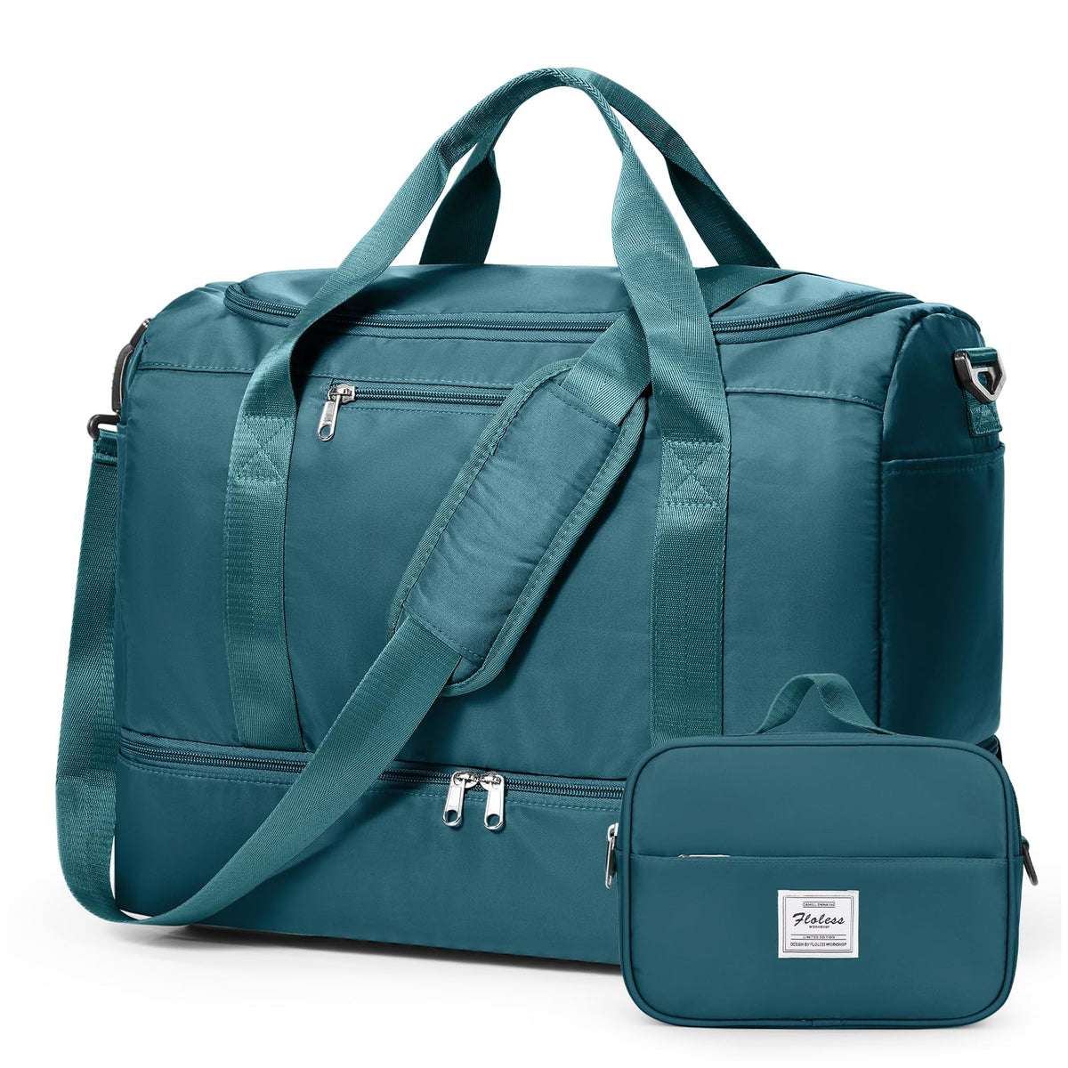 Large Carry-On Weekender Duffle Bag with Shoe Compartment