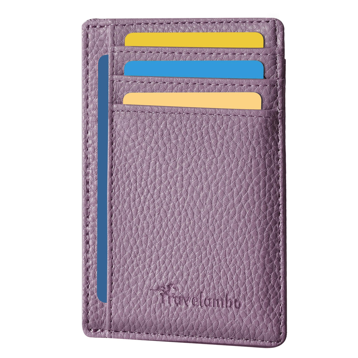 Travelambo Slim Leather RFID Blocking Front Pocket Wallet