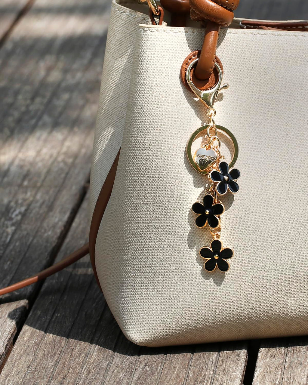 4-Piece Cherry Keychain Charms for Handbags and Purses