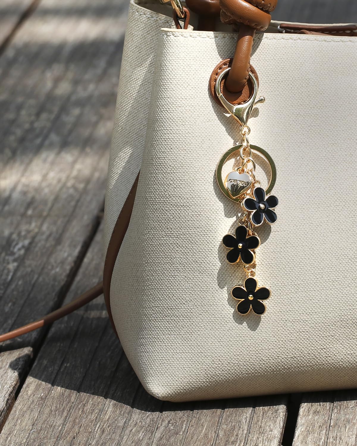 4-Piece Cherry Keychain Charms for Handbags and Purses