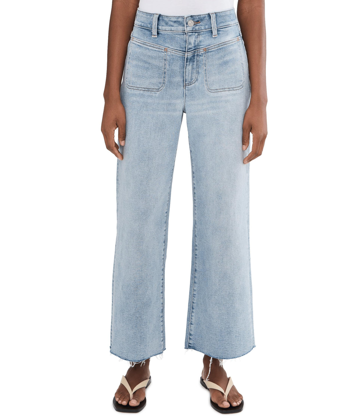 PAIGE 29" Petite Anessa Front Yoke Stitch Through Pockets in La Belle