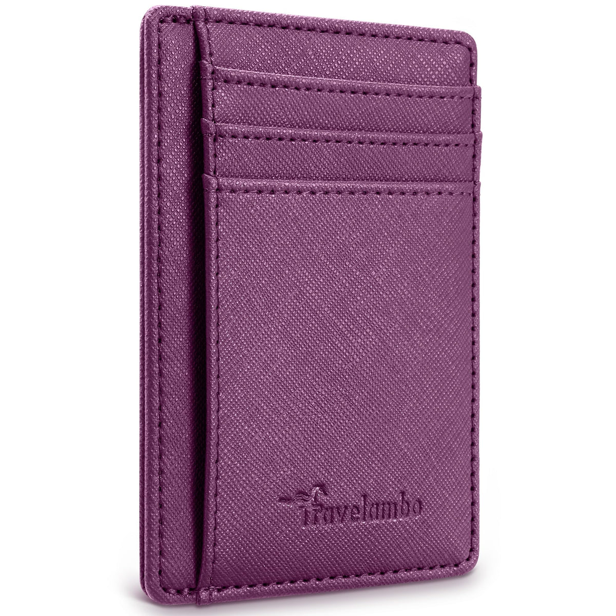 Travelambo Slim Leather RFID Blocking Front Pocket Wallet