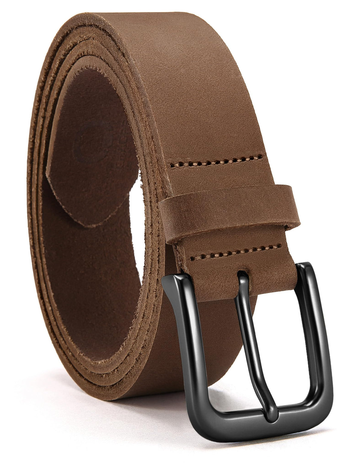 CHAOREN Men's Full-Grain Leather Casual Belt for Jeans