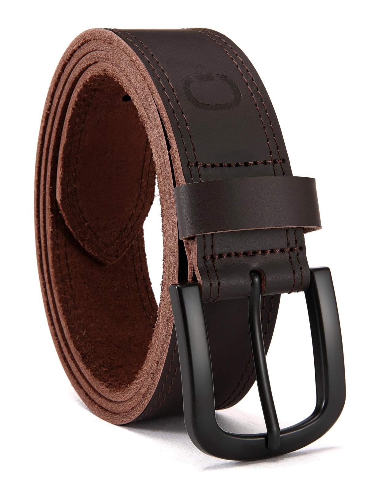 CHAOREN Men's Full-Grain Leather Casual Belt for Jeans