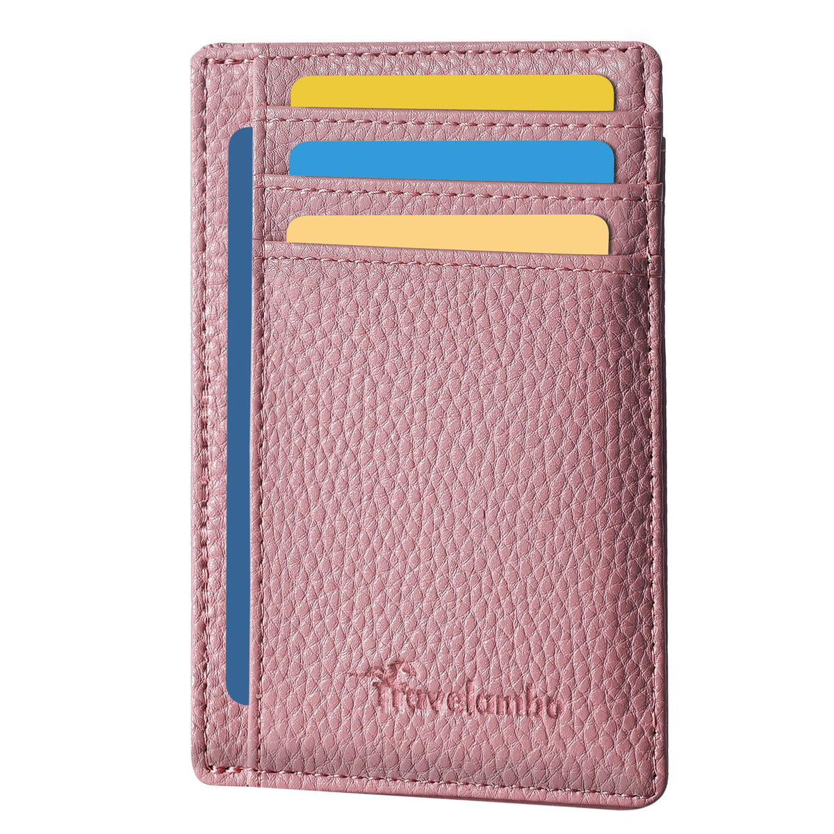 Travelambo Slim Leather RFID Blocking Front Pocket Wallet