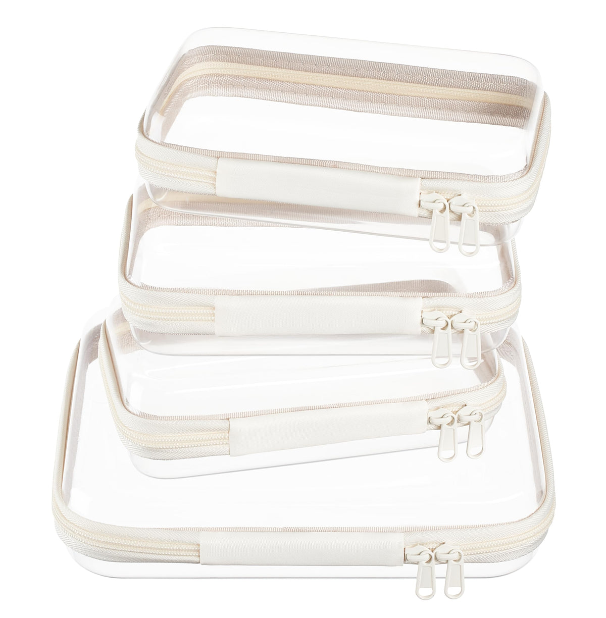 WELPIRT Clear Hard Shell Travel Organizer Pouch