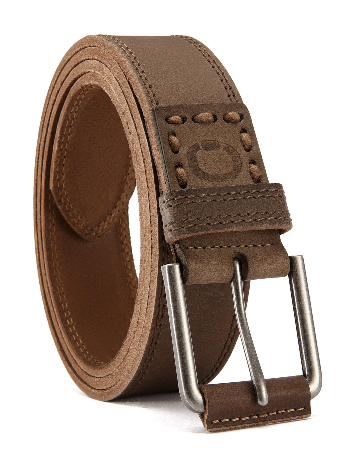 CHAOREN Men's Full-Grain Leather Casual Belt for Jeans
