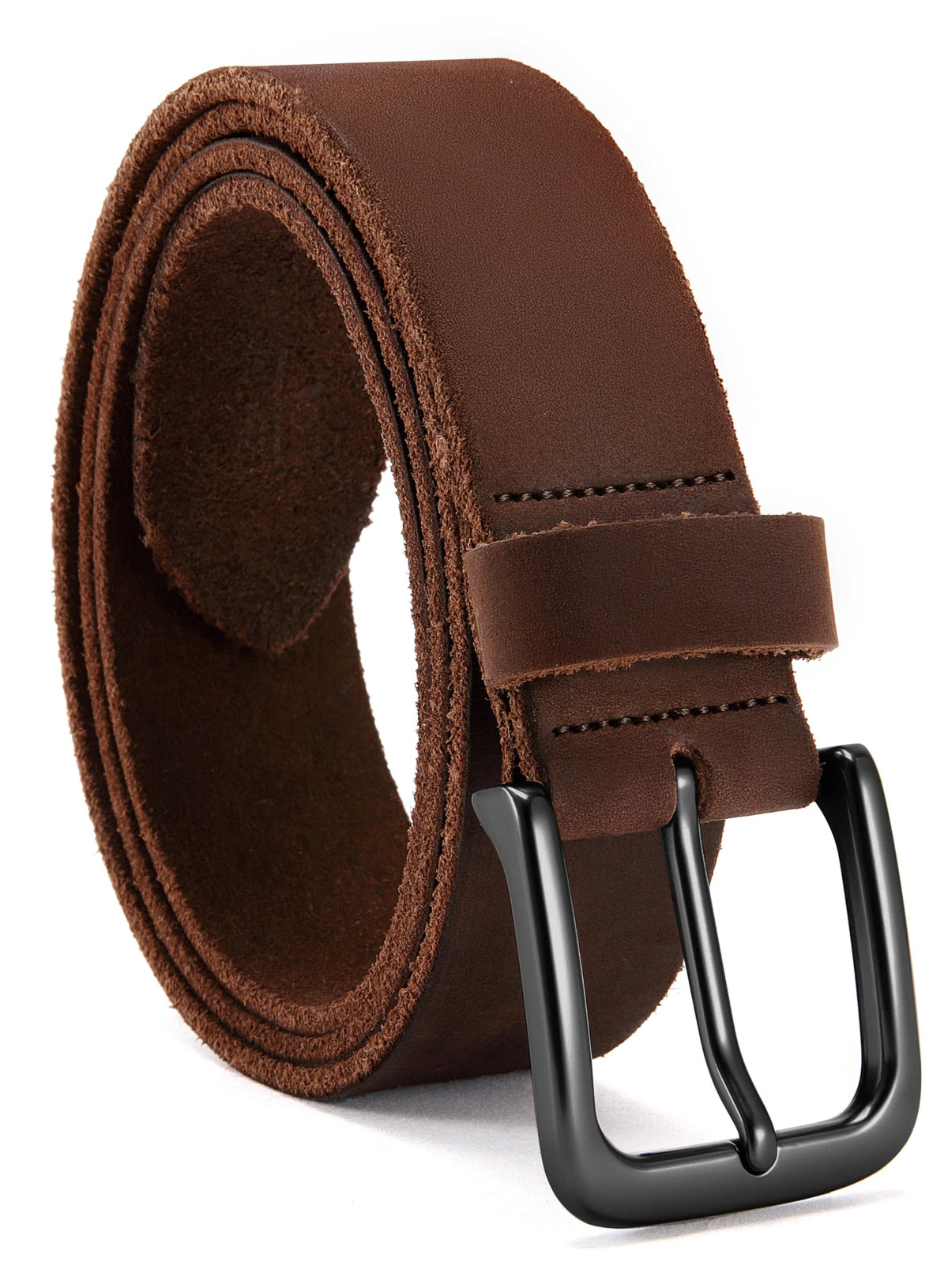 CHAOREN Men's Full-Grain Leather Casual Belt for Jeans