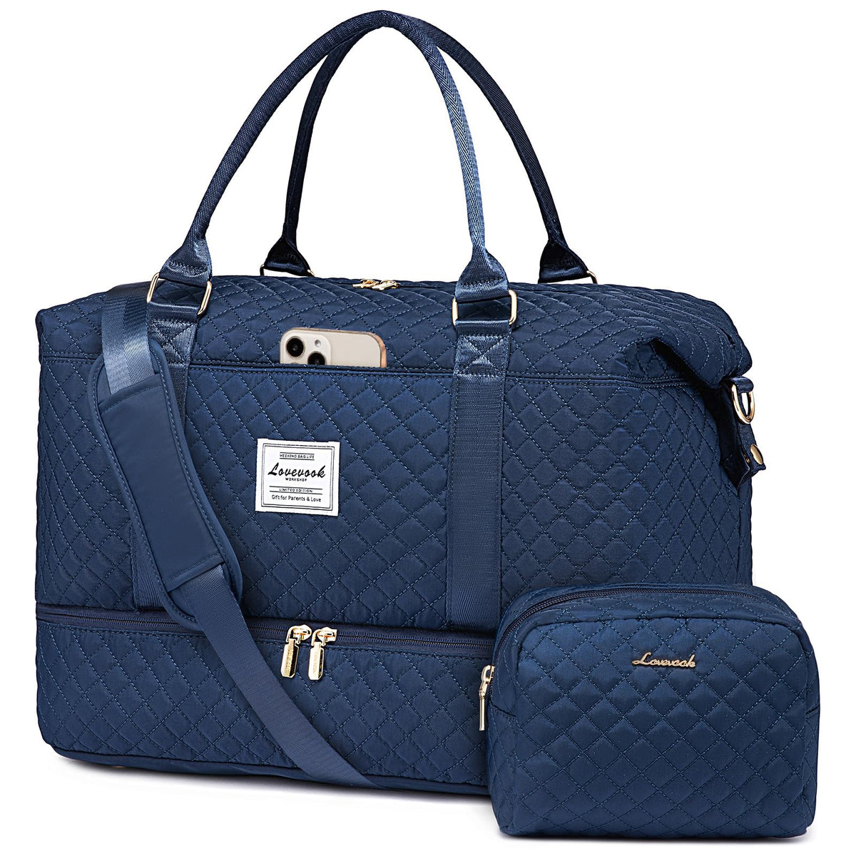 LOVEVOOK Women's Weekender Duffle Bag with Shoe Compartment