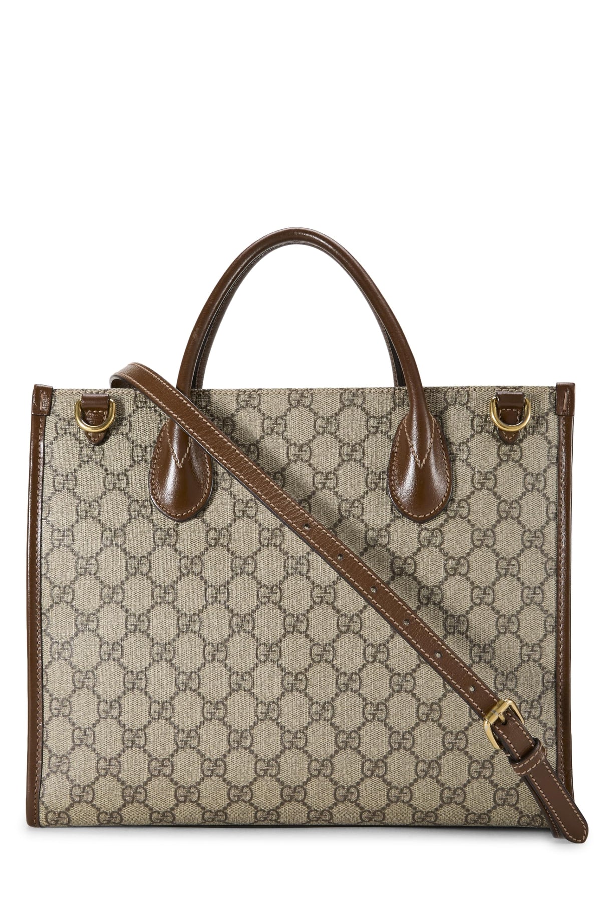 Gucci, Pre-loved Brown GG Supreme Canvas Tote Small, Brown