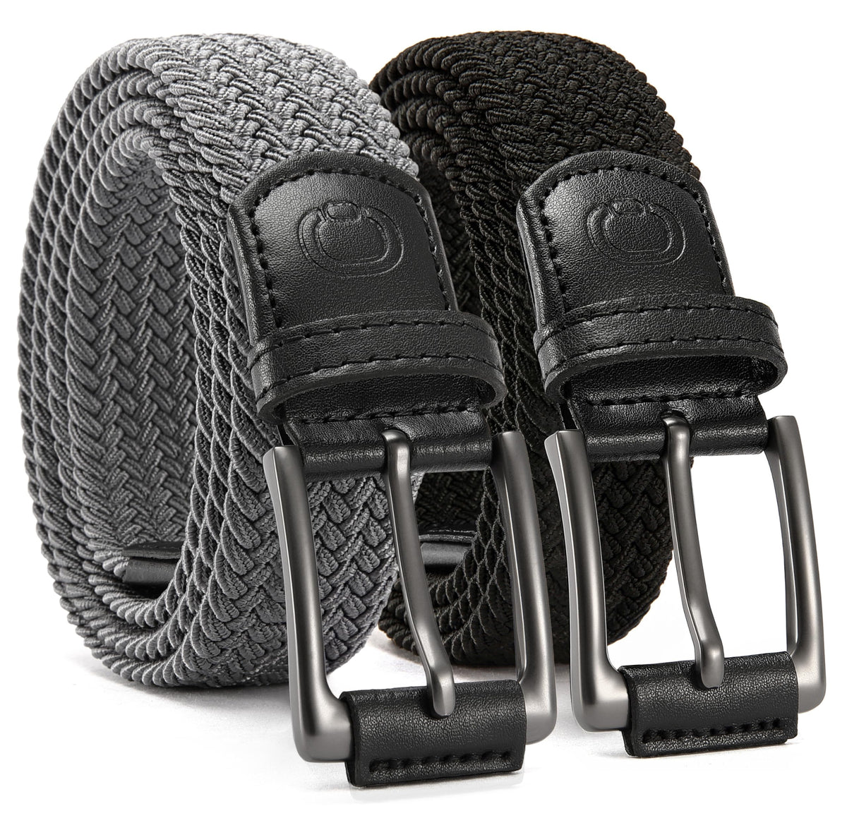 CHAOREN 2-Pack Men's Stretch Belts for Golf and Casual Wear