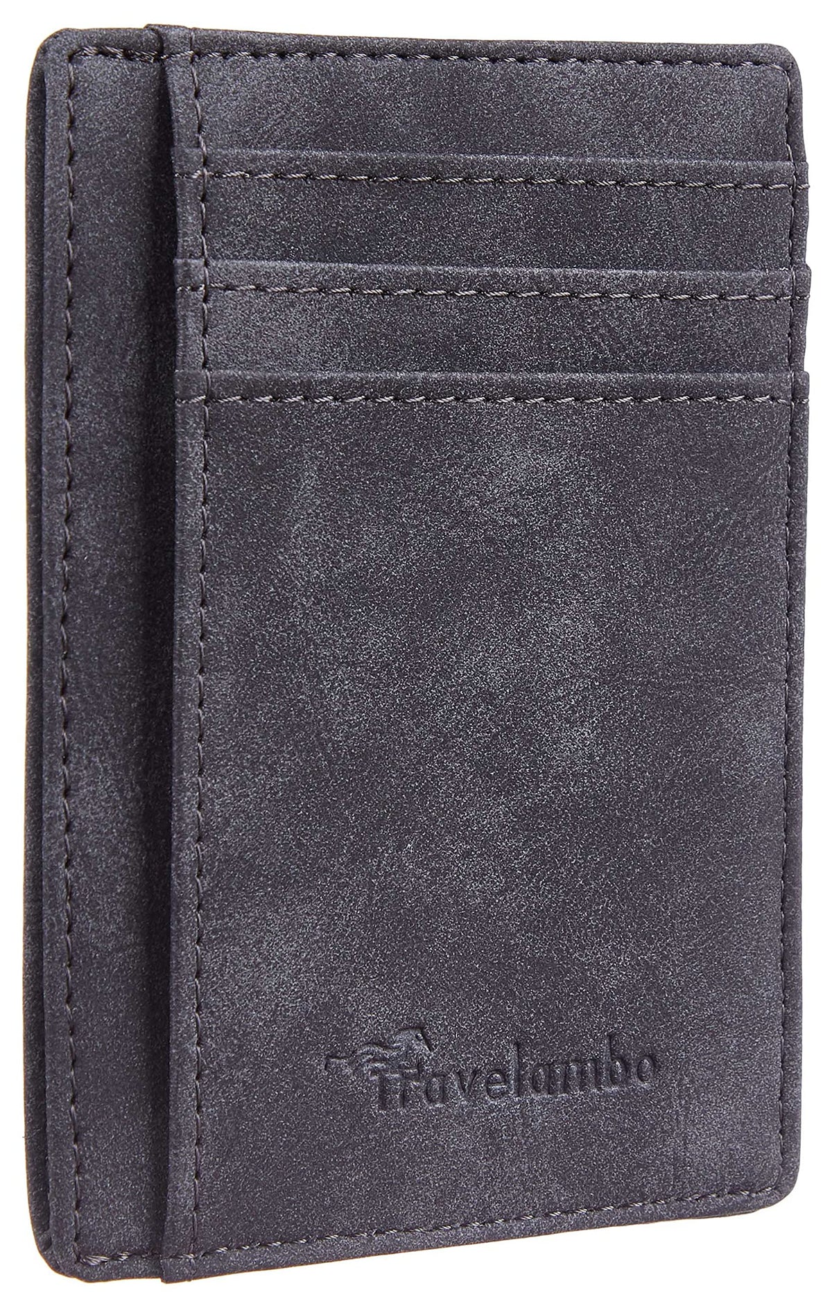 Travelambo Slim Leather RFID Blocking Front Pocket Wallet