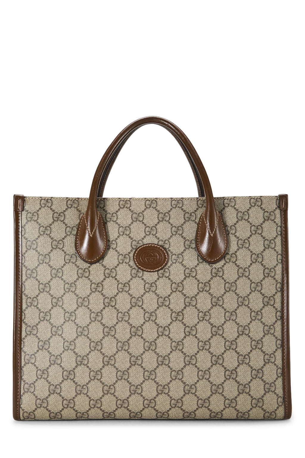 Gucci, Pre-loved Brown GG Supreme Canvas Tote Small, Brown
