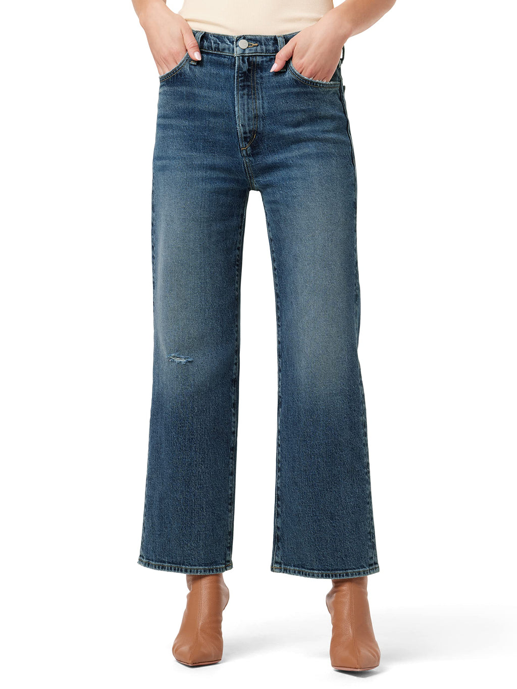 Joe's Womens The Blake High Rise Crop Wide Leg Jean